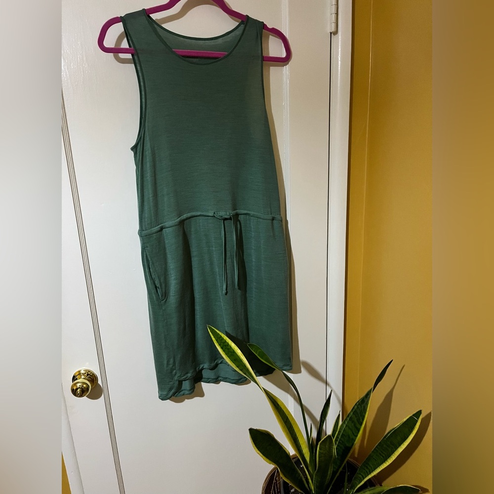 Ridge Merino Jovi Merino Tencel Green Dress- MEDIUM
